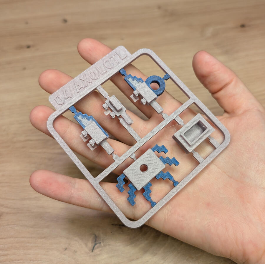 Stavebnice Axolotl z Minecraftu